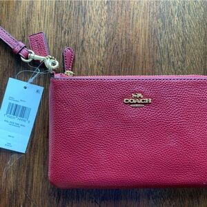 Coach leather clutch